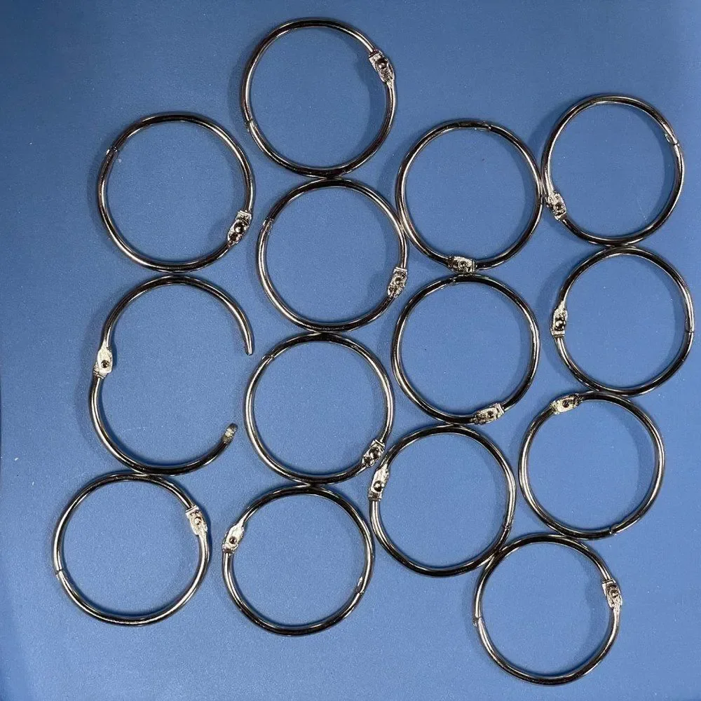 Curtain rings 2 packs of shower curtain, key ring, binder, etc. NEW